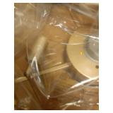 YMKSKJ 20\" Pink Crystal Fandelier Ceiling Fans with Lights, Pink Flower Chandelier Ceiling Fan with Light Remote Control, Morden Caged with 6 Speeds for Bedroom, Nursery, Living Room - Retail: $170