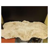 Soft Faux Sheepskin Fur Rug 2x4 Light Brown Beige Fluffy Bedside Rugs Plush Rug Shag Nursery Carpet Area Rugs for Living Room Bedroom Playing Room Decor - Retail: $30