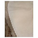 Soft Faux Sheepskin Fur Rug 2x4 Light Brown Beige Fluffy Bedside Rugs Plush Rug Shag Nursery Carpet Area Rugs for Living Room Bedroom Playing Room Decor - Retail: $30