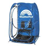 WeatherPodÂ® The Original Shark Tank MyPodâ¢ 1-2 Person Pop-Up Pod - Stay Warm, Dry, and Out of The Sun - Weather Pod for Sports, Rain, or Wind (Royal Blue, 40\" L x 40\" W x 59\" H) - Retail: $