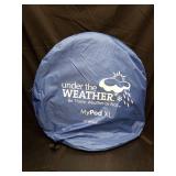 WeatherPodÂ® The Original Shark Tank MyPodâ¢ 1-2 Person Pop-Up Pod - Stay Warm, Dry, and Out of The Sun - Weather Pod for Sports, Rain, or Wind (Royal Blue, 40\" L x 40\" W x 59\" H) - Retail: $
