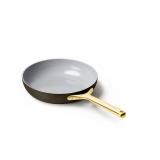 Caraway Nonstick Ceramic Frying Pan (2.7 qt, 10.5\") - Non Toxic, PTFE & PFOA Free - Oven Safe & Compatible with All Stovetops (Gas, Electric & Induction) - Black - Retail: $113