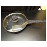 Caraway Nonstick Ceramic Frying Pan (2.7 qt, 10.5\") - Non Toxic, PTFE & PFOA Free - Oven Safe & Compatible with All Stovetops (Gas, Electric & Induction) - Black - Retail: $113