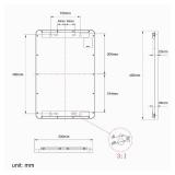 FEISIER Private Property No Trespassing Sign, Aluminum Private Road Sign, 12 * 18 Inch Private Residence Sign, Indoor or Outdoor Use DC12V. - Retail: $120