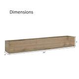 CYS EXCEL Rectangle Wood Planter Box with Removable Plastic Liner (H:4\" Open:34\"x5\") | Multiple Size Choices Wood Rectangular Planter | Indoor Decorative Window Box - Retail: $45