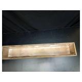 CYS EXCEL Rectangle Wood Planter Box with Removable Plastic Liner (H:4\" Open:34\"x5\") | Multiple Size Choices Wood Rectangular Planter | Indoor Decorative Window Box - Retail: $45