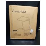 LORYERGO TV Tray - TV Table, Folding Table Trays, w/6 Height & 3 Tilt Angle, TV Tray Table w/Cup Holder, Dinner Tray for Eating on Couch, Laptop, Bed & Couch - Retail: $46
