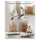Walking Pad with Incline, Akluer Incline Treadmills for Home, 2.5 HP Under Desk Treadmill Small with Remote Control, Walking Pad Small Treadmill with LED Display - Retail: $140