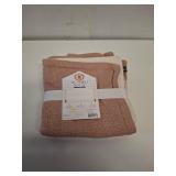 My Texas House 20  x 20  Allie Reversible Solid Rose Pink Cotton Decorative Pillow Covers (2 Count)