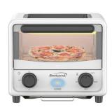 Brentwood 183-Cu. In. (3-L) 500-Watt Stainless Steel Mini Toaster Oven (White)  TS-3430W
