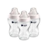 Tommee Tippee Closer to Nature 3pk Clear Feeding Bottle - 11oz