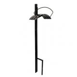 Better Homes & Gardens 39  Metal Hose Hanger with Post  Capacity is 125 feet of standard vinyl hose 1/8 inch  Black