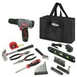 Hyper Tough 12V Max Cordless 3/8-inch Drill Driver 50-Piece Project Kit with 1.5Ah Lithium-Ion Battery  Charger  and Storage Bag