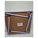 Homy Casa Kids Folding chairs 2 set one blue one pink and folding table