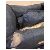 Mainstays 10 Piece Navy Bed in a Bag Comforter Set with Sheets, full size