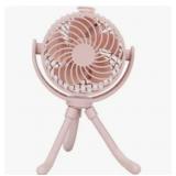 Mainstays 4\" New 3-speed Portable Rechargeable Fan with Flexible Tripod and Digital Display