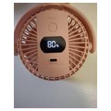 Mainstays 4\" New 3-speed Portable Rechargeable Fan with Flexible Tripod and Digital Display