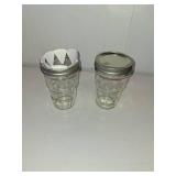Ball Nesting Mason Jar Set with Lids & Bands for Canning or Drinkware  Wide Mouth  Pint  4-Pack