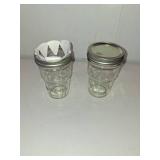 Ball Nesting Mason Jar Set with Lids & Bands for Canning or Drinkware  Wide Mouth  Pint  4-Pack