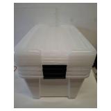 IRIS 45 Qt. Plastic Storage Bins with Lids, Stackable Storage Containers, Totes, 4 Pack