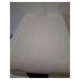 IRIS 45 Qt. Plastic Storage Bins with Lids, Stackable Storage Containers, Totes, 4 Pack