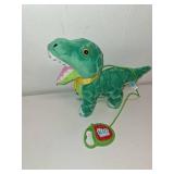 Kid Connection Electronic Walking Pet, 9\" Tall Dinosaur, Green, Toddler Toys