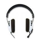 onn. PlayStation Wired Video Game Headset with 3.5mm Connector  Flip-to-Mute Mic  Lightweight Steel and 40mm Speakers - Black and White