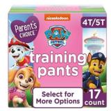 Parent s Choice Girls Training Pants  4T/5T  17 Count (Select for More Options)