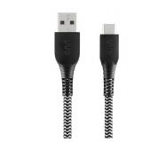 onn 10ft USB-C to USB-A Braided Charging Cable, USB-IF Certified, Black - Compatible  17/16/15 Series, Samsung Galaxy, Note, Pixel Devices iPad Pro, & More