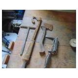 Nail Puller Hatchet and Welding Hammer