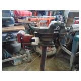 Pair of Vises on Stand