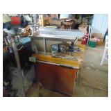 Craftsman Table Saw on Base - Large Cast Table - you get all the tools on base as well