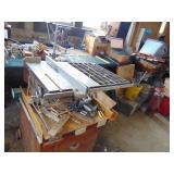 Craftsman Table Saw on Base - Large Cast Table - you get all the tools on base as well
