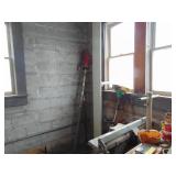 8 Foot Long Pine Bench - Standing On end