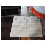 Vintage Metal Tabletop Hockey Game - instructions extra men and More