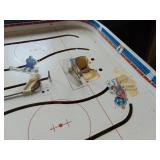 Vintage Metal Tabletop Hockey Game - instructions extra men and More