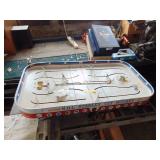 Vintage Metal Tabletop Hockey Game - instructions extra men and More