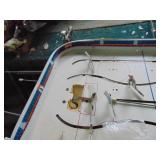 Vintage Metal Tabletop Hockey Game - instructions extra men and More