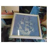 Small Ship Model in Case Diarama