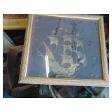 Small Ship Model in Case Diarama