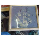 Small Ship Model in Case Diarama