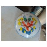 Clown Face Light Fixture W/Nose - Fixture and Globe
