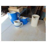 2 Pieces Oxford Blue Stoneware