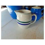 2 Pieces Oxford Blue Stoneware