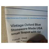 2 Pieces Oxford Blue Stoneware