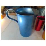 Aluminum Pitcher and Tumblers