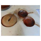 3 Cast Iron Pans - needs cleaned up