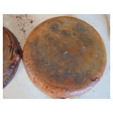 3 Cast Iron Pans - needs cleaned up