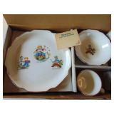 3 Piece Childrens set of Dishes - NIB - Firestone Advertising
