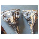 Pair of Cast Legs - - - 10-12" tall